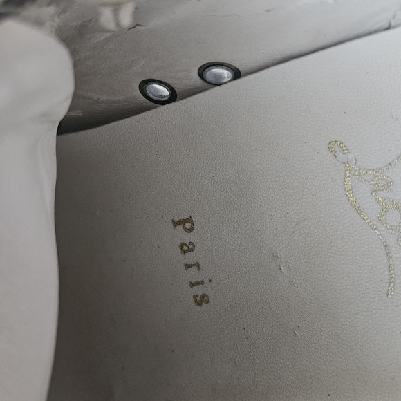 Christian Louboutin Black and White Sneakers with Glossy Finish - Picture 9 of 16